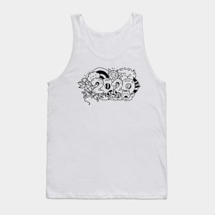 Cute Kawaii original illustration for new year 2020. Tank Top